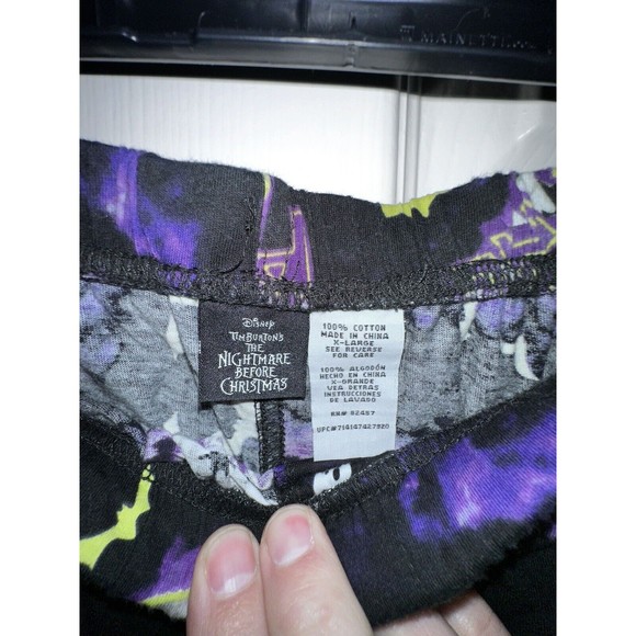 The Nightmare Before Christmas Jack Skellington Pumpkin King Lounge Pants XL - Picture 2 of 5